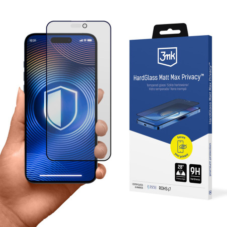 3mk HardGlass Matt Max Privacy pro iPhone 17 Pro