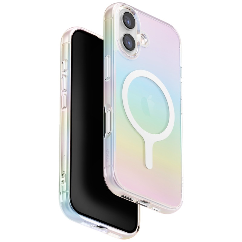 Magclick nabíjecí pouzdro UNIQ IRIDESCIA pro iPhone 17 - multicolor
