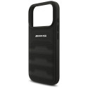 Kryt AMG Leather Debossed Lines iPhone 17 Pro - černý