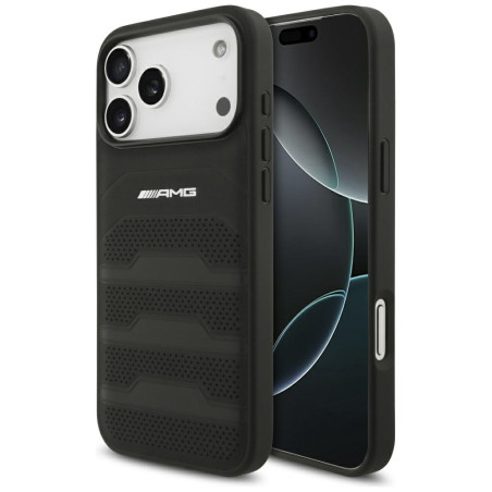 Pouzdro Mercedes AMG Leather pro iPhone 17 Pro Max - černé
