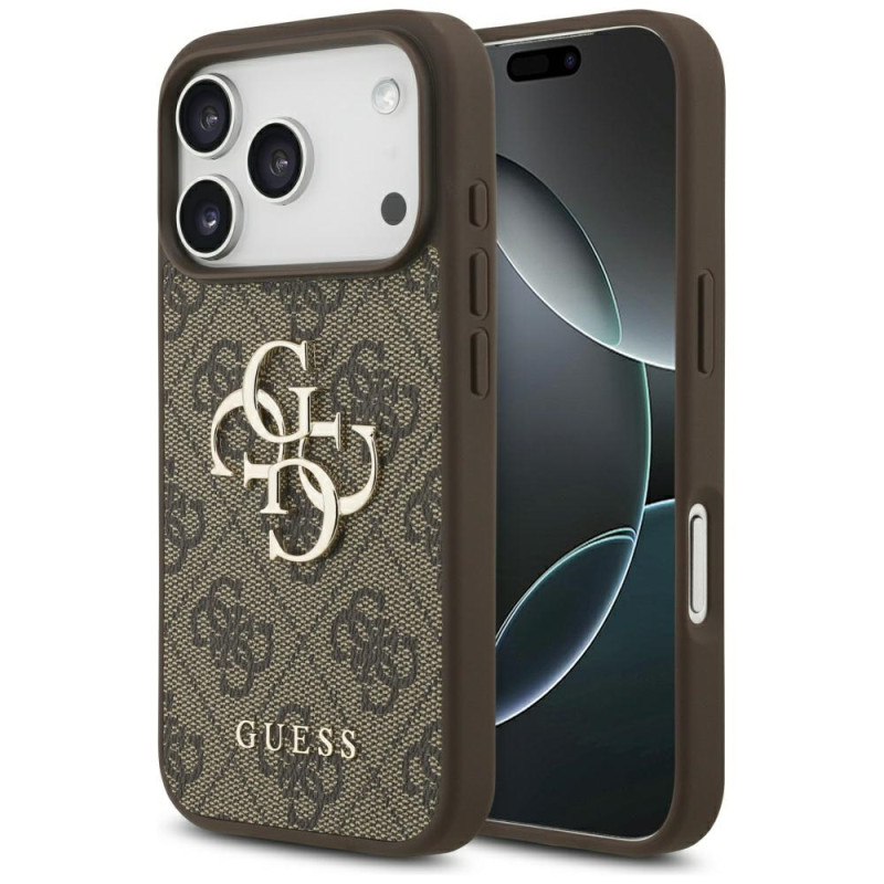 Kryt Guess 4G Big Logo pro iPhone 17 Pro - hnědý
