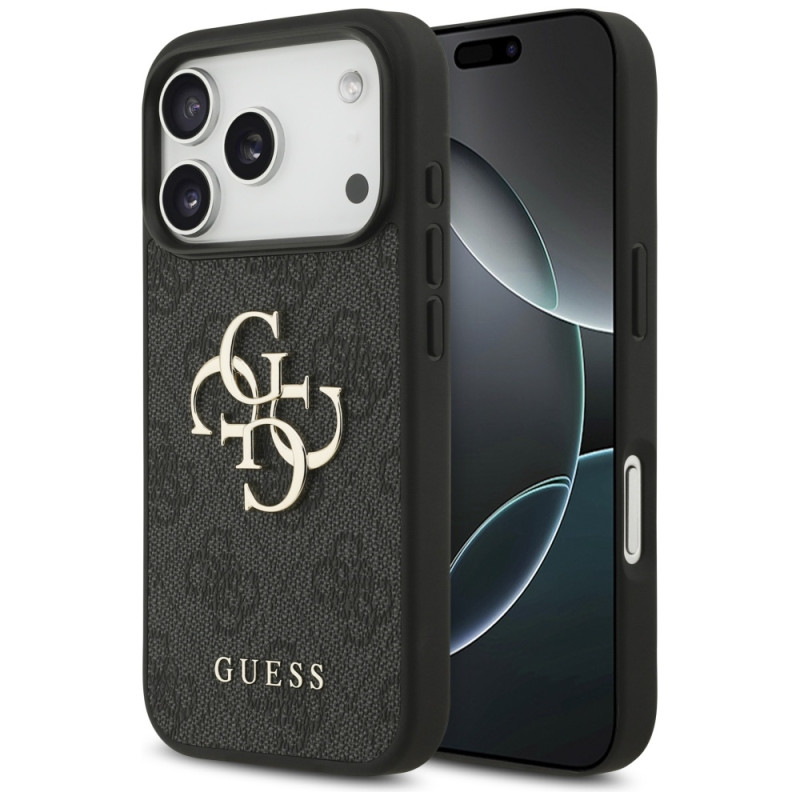 Kryt Guess 4G BIG LOGO pro iPhone 17 Pro - černý
