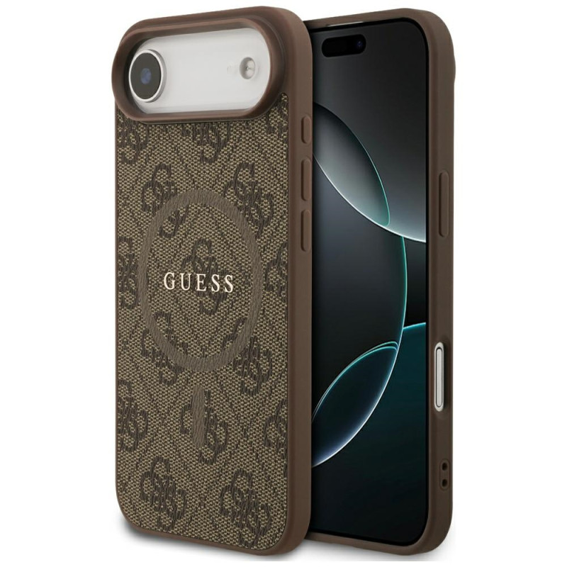 Kryt Guess 4G RING CLASSIC Logo pro iPhone 17 Air - hnědý