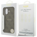 Kryt Guess 4G Ring Classic MagSafe iPhone 17 - hnědý