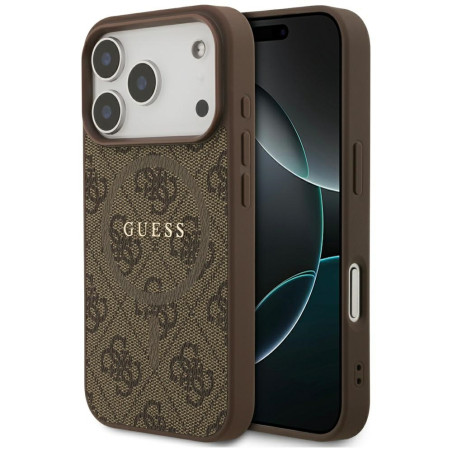 Kryt Guess 4G RING CLASSIC pro iPhone 17 Pro - hnědý