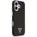 Kryt Guess Glitter Triangle Logo MagSafe iPhone 17 - černý