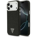 Kryt Guess Glitter Triangle Logo MagSafe pro iPhone 17 Pro Max - čern
