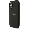 Kryt Guess Grained Ring MagSafe pro iPhone 17 - černý