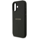 Kryt Guess Grained Ring MagSafe pro iPhone 17 - černý
