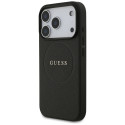 Kryt Guess Grained Ring MagSafe pro iPhone 17 Pro - černý