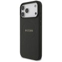 Kryt Guess Grained Ring MagSafe pro iPhone 17 Pro Max - černý