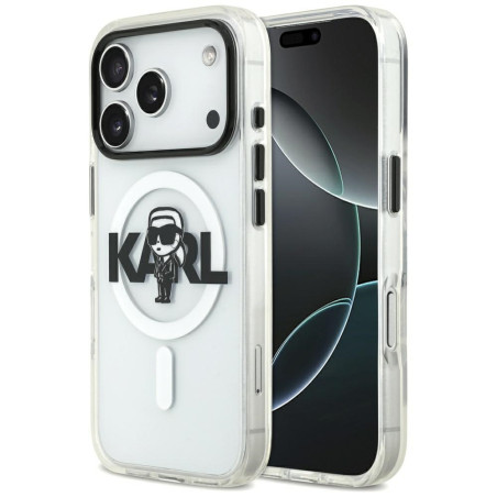 Kryt Karl Lagerfeld IML KARL SKETCH iPhone 17 Pro - transparent