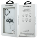 Kryt Karl Lagerfeld IML Karl Sketch Logo iPhone 17 transparentní
