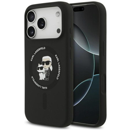 Kryt Karl Lagerfeld MagSafe pro iPhone 17 Pro – černý