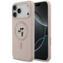 Kryt Karl Lagerfeld SILICONE KARL&CHOUETTE iPhone 17 Pro Max - růžov
