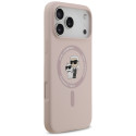Kryt Karl Lagerfeld SILICONE KARL&CHOUETTE iPhone 17 Pro Max - růžov