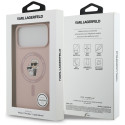 Kryt Karl Lagerfeld SILICONE KARL&CHOUETTE iPhone 17 Pro Max - růžov