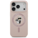 Kryt Karl Lagerfeld MagSafe Karl&Choupette pro iPhone 17 Pro – růž