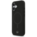 Kryt Mercedes Plain Smooth Leather MagSafe iPhone 17 - black