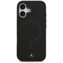 Kryt Mercedes Plain Smooth Leather MagSafe iPhone 17 - black