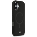 Kryt Mercedes Plain Smooth Leather MagSafe iPhone 17 - black