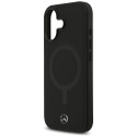 Kryt Mercedes Plain Smooth Leather MagSafe iPhone 17 - black