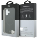 Kryt Mercedes Plain Smooth Leather MagSafe iPhone 17 - black