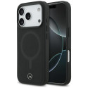 Pouzdro Mercedes Plain Smooth Leather MagSafe pro iPhone 17 Pro - čer