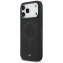 Kryt Mercedes PLAIN SMOOTH LEATHER iPhone 17 Pro Max černý