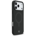 Kryt Mercedes PLAIN SMOOTH LEATHER iPhone 17 Pro Max černý