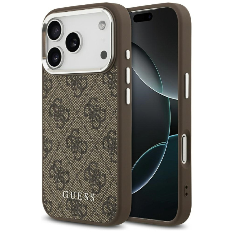 Kryt Guess 4G Classic Logo pro iPhone 17 Pro Max - brown