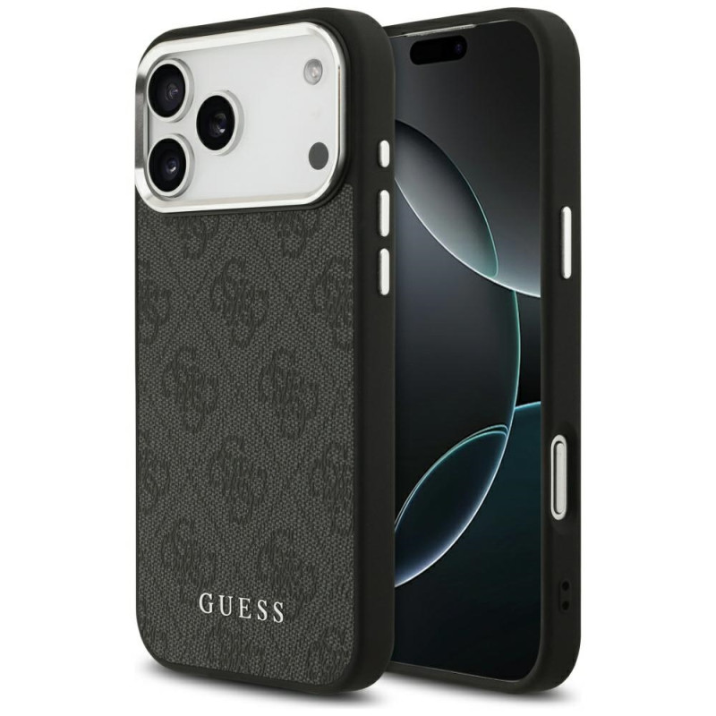 Kryt Guess 4G CLASSIC Logo MagSafe pro iPhone 17 Pro Max - black