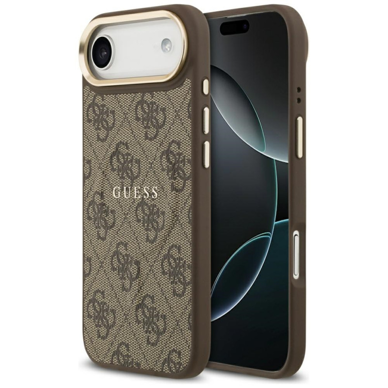 Kryt Guess 4G PU Classic Logo MagSafe pro iPhone 17 Air - hnědý