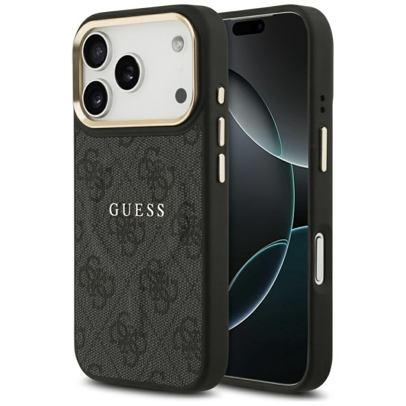 Kryt Guess 4G PU Classic Logo MagSafe pro iPhone 17 Pro - černý