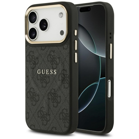 Kryt Guess 4G PU Classic Logo MagSafe iPhone 17 Pro - černý