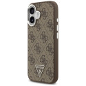 Pouzdro Guess 4G TRIANGLE LOGO MagSafe iPhone 17 - hnědé