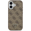 Pouzdro Guess 4G TRIANGLE LOGO MagSafe iPhone 17 - hnědé