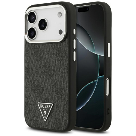 Kryt Guess 4G Triangle Logo MagSafe pro iPhone 17 Pro černý