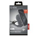 SBS Power Dock 3v1 Qi2/MagSafe 15W nabíječka - černá