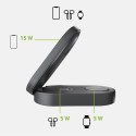 SBS Power Dock 3v1 Qi2/MagSafe 15W nabíječka - černá
