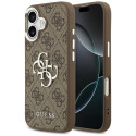 Kryt Guess 4G BIG 4G Classic pro iPhone 17 - hnědá/stříbrná