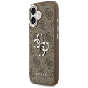 Kryt Guess 4G BIG 4G Classic pro iPhone 17 - hnědá/stříbrná