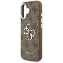 Kryt Guess 4G BIG 4G Classic pro iPhone 17 - hnědá/stříbrná