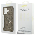 Kryt Guess 4G BIG 4G Classic pro iPhone 17 - hnědá/stříbrná