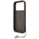 Kryt Guess 4G Charms Collection MagSafe pro iPhone 17 Pro - hnědý