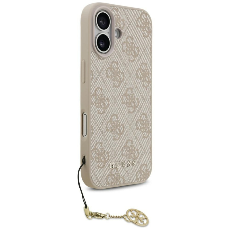 Kryt Guess 4G Charms Collection pro iPhone 17 - růžová