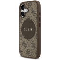 Kryt Guess 4G Circle Classic Logo MagSafe iPhone 17 - hnědý