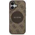 Kryt Guess 4G Circle Classic Logo MagSafe iPhone 17 - hnědý