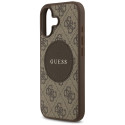 Kryt Guess 4G Circle Classic Logo MagSafe iPhone 17 - hnědý