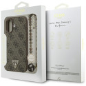 Kryt Guess 4G Strap Triangle iPhone 17 - hnědá